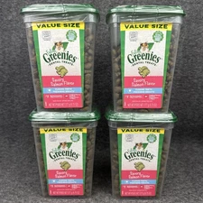Greenies Value Size Feline Dental Treats Savory Salmon 9.75-OZ Tub (4 Tubs!)