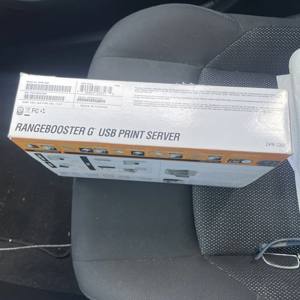 D-Link DPR-1260 Multifunction Rangebooster G USB Print Server - Image 4 of 4
