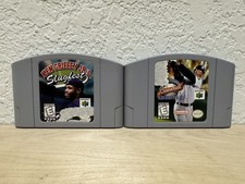 Ken Griffey Jr.'s Slugfest & Major League Baseball Lot of 2  Nintendo N64 Games