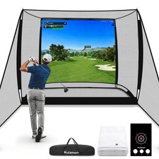 Golf Net 10 x 8ft Practice Hitting Net with Impact Screen and Target