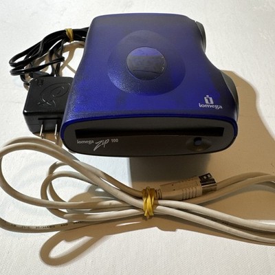 Nice! Iomega Z100USBNC Zip 100 USB disk drive W/ USB CORD + power ADAPTER