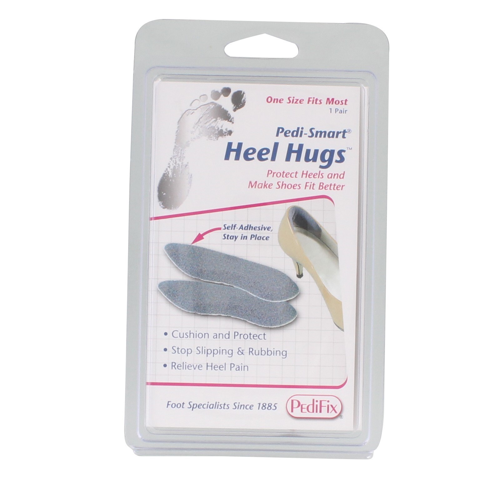 Педификс, Pedi Smart Heel Hugs PXP68 из прозрачной СИНТЕТИКИ