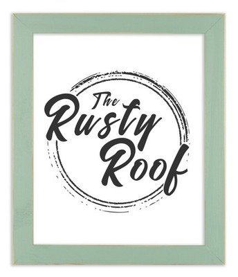 Distressed Emily - Robin Egg Blue Picture Frame - Solid Wood