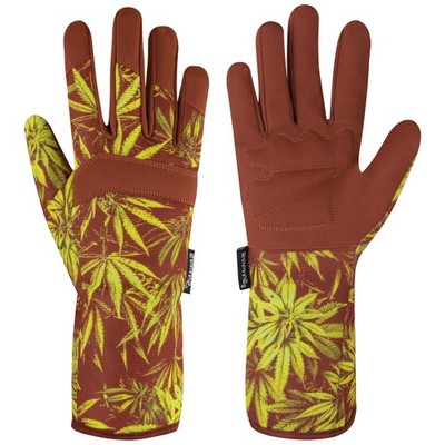 Gardening Gloves for Women, Men and Women, Microfiber, Leather, Long Bottom...