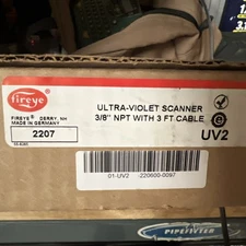 Fireye UV2 Ultra-Violet Scanner 3/8" NPT with 3' cable
