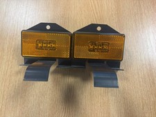 Scaina Amber Side Marker Lights x2 (genuine) with brackets