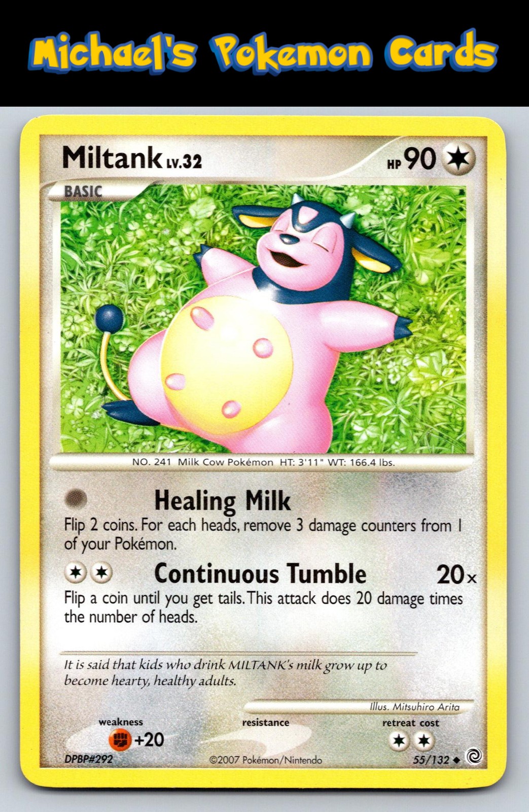 Miltank 55/132 Uncommon Secret Wonders Pokemon LP