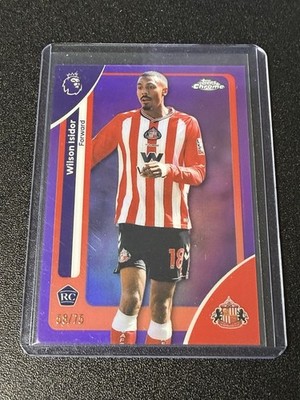 2026 Topps Chrome Premier League Wilson Isidor RC Purple Refractor Rookie #/75