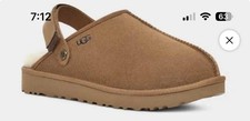 UGG Lanah Clog Women Size 7 Suede Chestnut Brown Slip On BNWOT