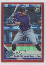 2019 Donruss Optic Rated Rookies Red Pandora Prizm 75/99 Garrett Hampson #38 0q3