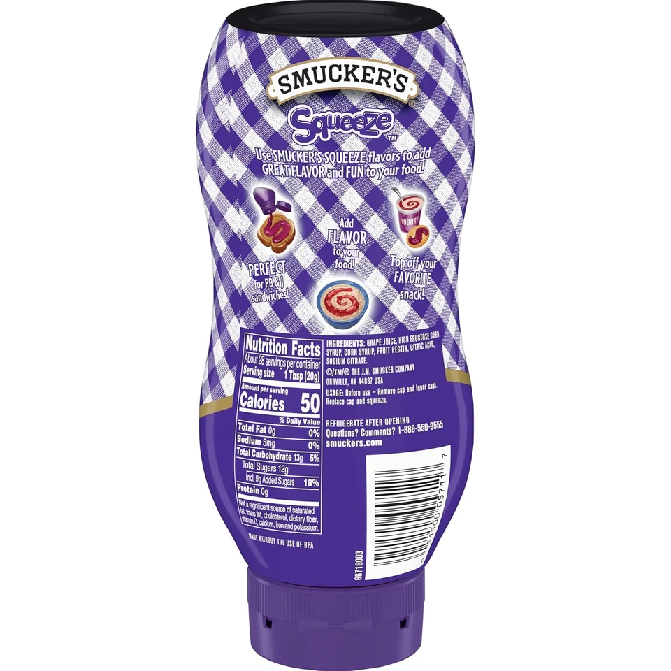 Виноградное сжимаемое желе, 20 унций (упаковка из 12) - Изображение 4 из 4