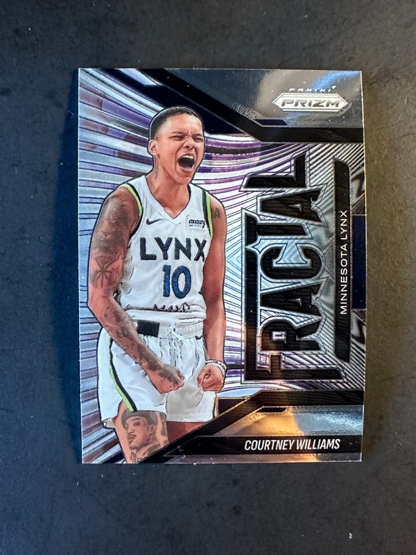 2025 WNBA Panini Prizm Fractal #6 Courtney Williams Minnesota Lynx insert