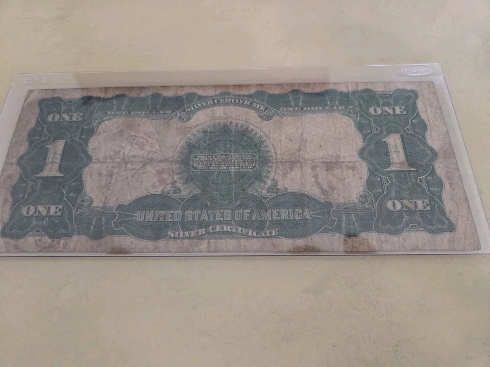 1899 $1 Large Size Black Eagle Silver Certificate ~ Old US Paper Money - Image 3 of 3