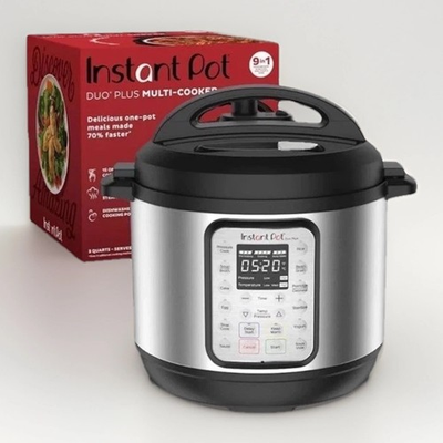#ad Instant Pot Duo Plus 60 6 Quart 9 in 1 Pressure Cooker Silver Black NEW $119.99