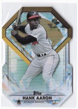 2022 Topps Update Hank Aaron #DGDC-53 Diamond Greats Die Cuts Blue Braves