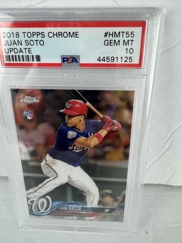 2018 Topps Chrome Update- Juan Soto- HMT55- PSA 10 Gem Mint- Rookie Card- RC
