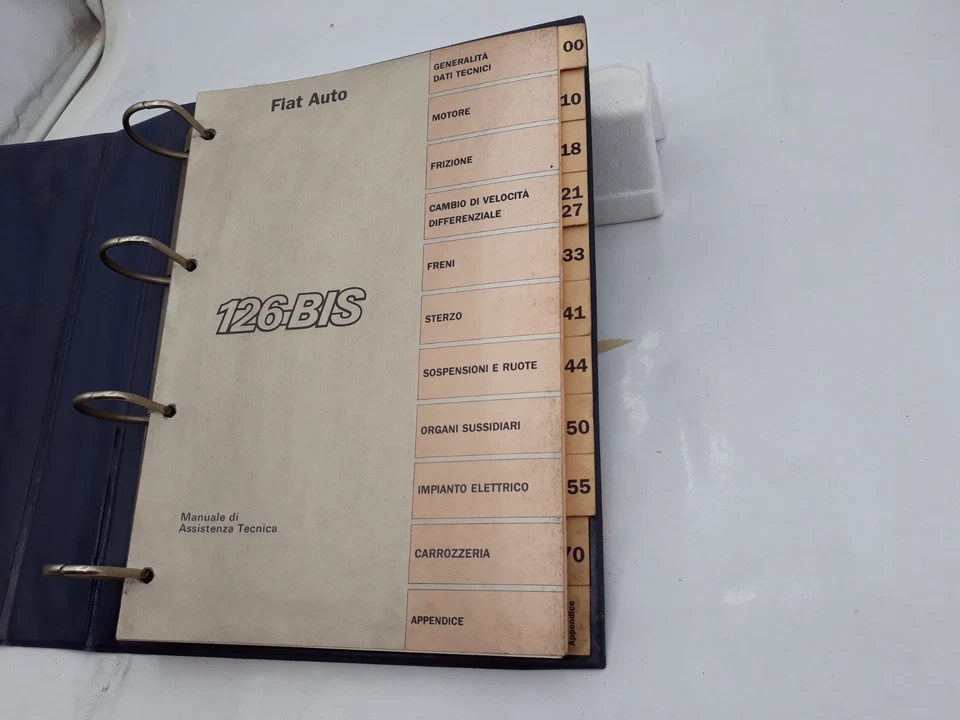 Manuale officina Fiat 126 Bis volume di assistenza tecnica edizione orignal 1987 - Immagine 4 di 4