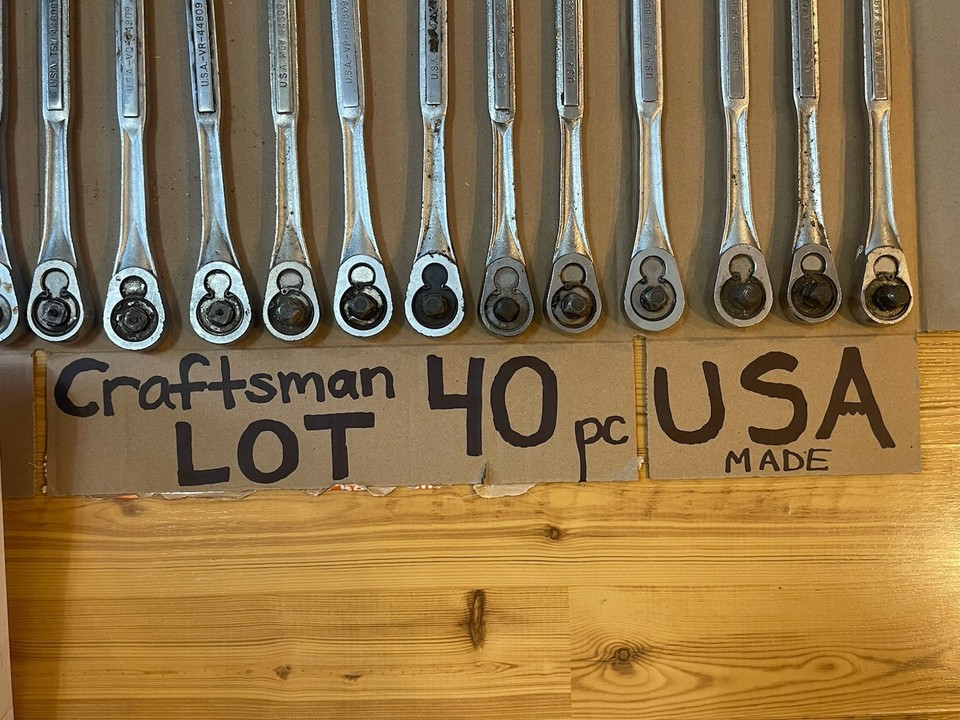 40 pc Craftsman USA Lot of Ratchets. 44809, 44811, 44807 plus more! For ...
