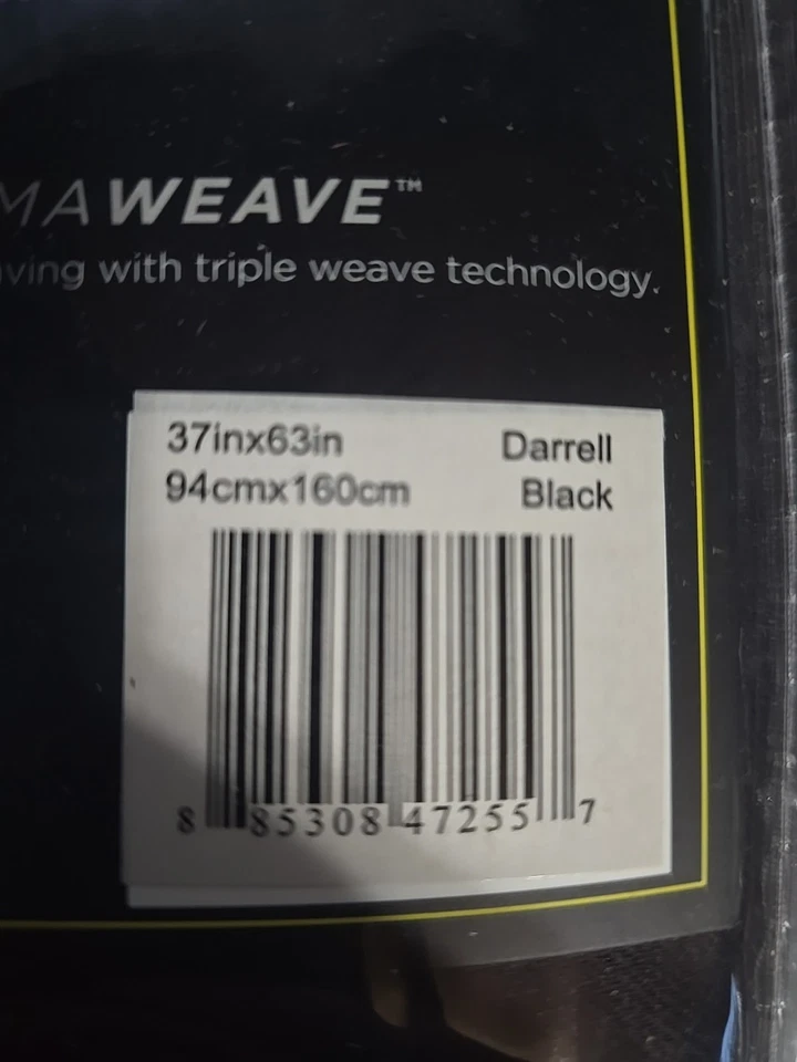 Lot 2 Eclipse Blackout One Rod Pocket Panel 63”L x37”W  Black New 6033 - Image 3 of 3