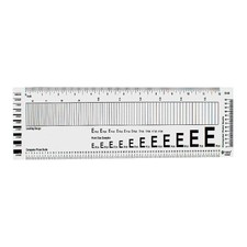 WESTCOTT GA-96 Ruler,Plastic,Lined,16ths ,13-...
