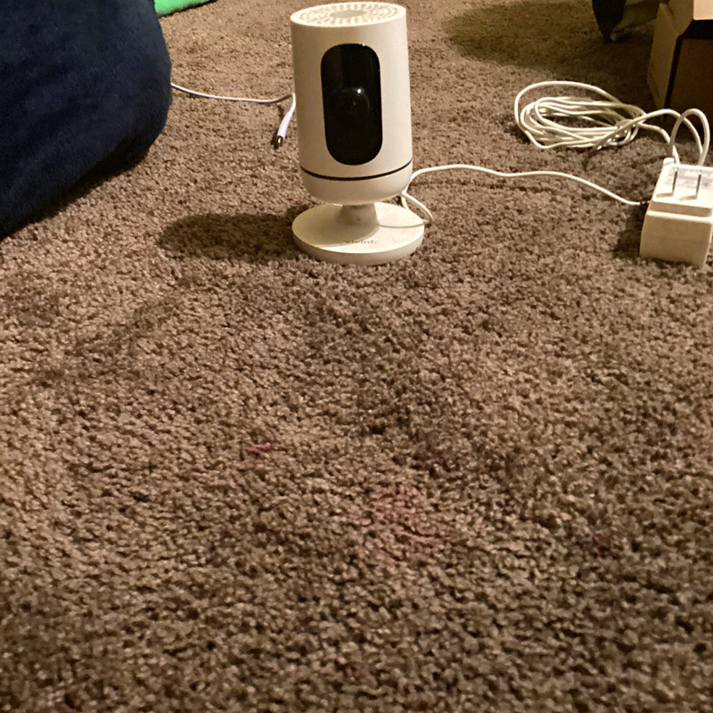 White Indoor Wired IP/Network Surveillance Camera w/ Power Adapter & Cable