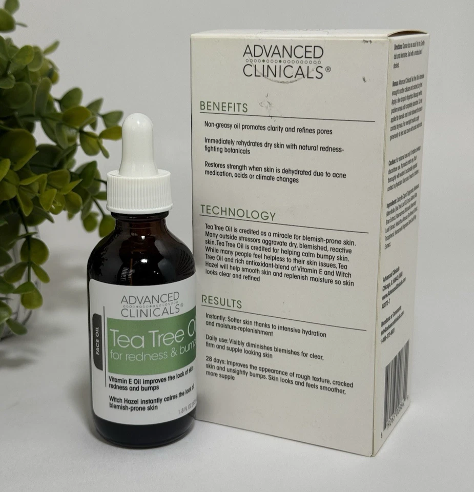 Advanced Clinicals Tea Tree Oil Clears Redness & Bumps with Vitamin E 1.8 fl oz - Image 3 of 4