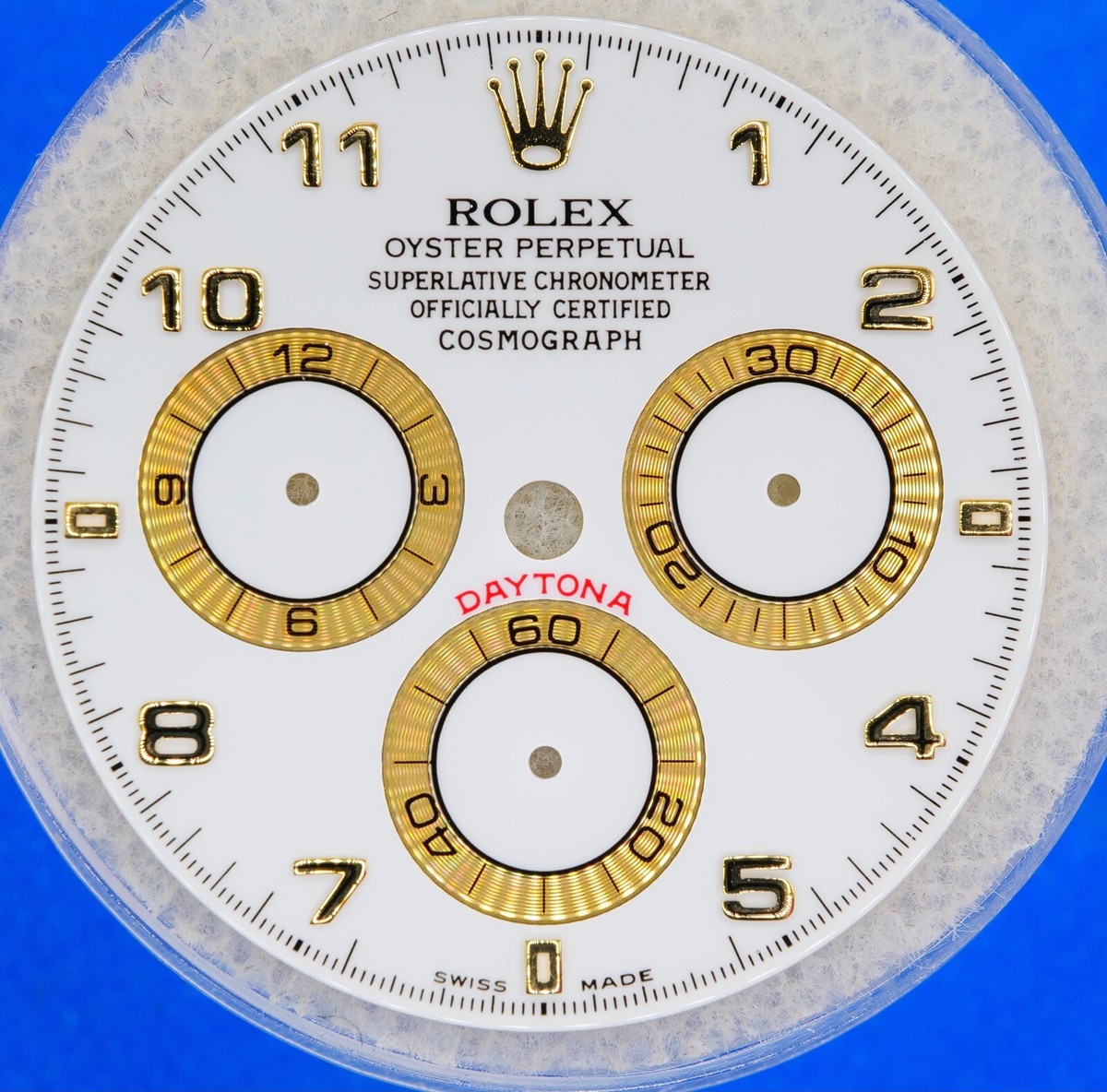 Rolex Daytona 116518 White Arabic Dial for Yellow Gold | eBay