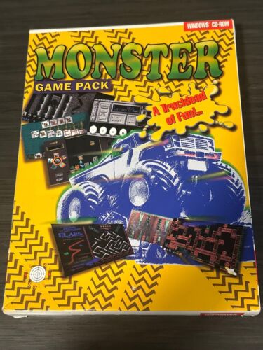 Monster Game Pack IBM PC Windows 95 3.1 shareware software big box - Picture 2 of 7