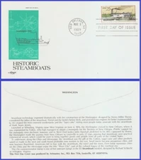 USA4 #2408 U/A ARTMASTER FDC   Steamboat Washington 1816