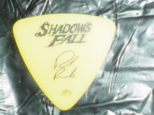 SHADOWS FALL Logo & Paul Signature 2007 THREADS Tour Concert Bass GUITAR PICK