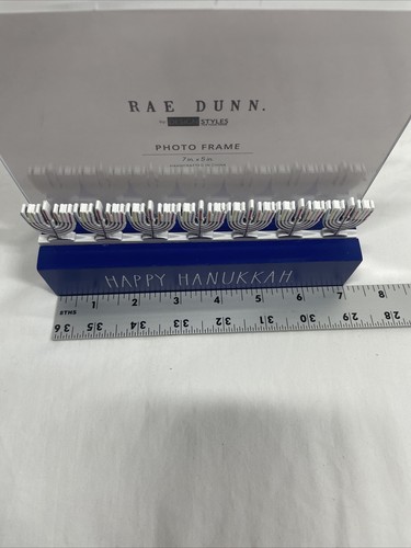 Rae Dunn Happy Hanukkah Menorah 7x5 Photo Frame NEW - Picture 10 of 10