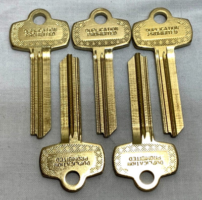 Lot of Five (5) KABA ILCO Look Alike Key Blanks ~ 1A1L1 Best Falcons/NS ~ NOS
