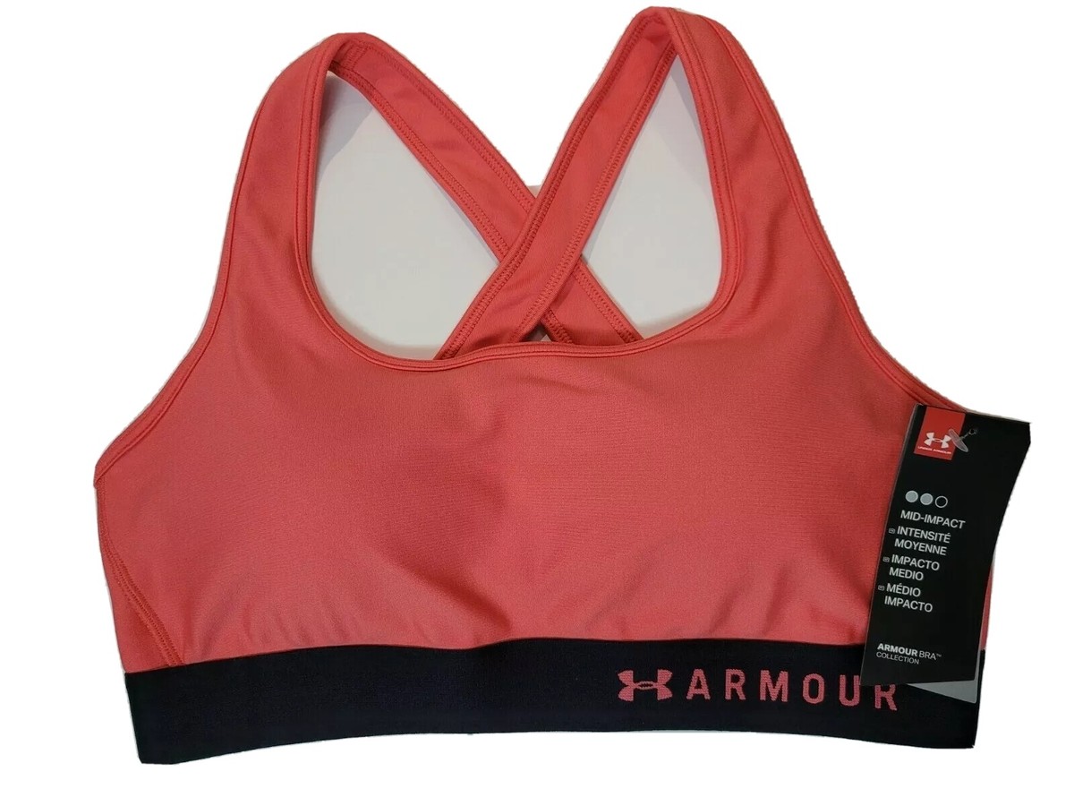 Under Armour Women’s Athletic Mid Crossback Breathable Sports Bra Small