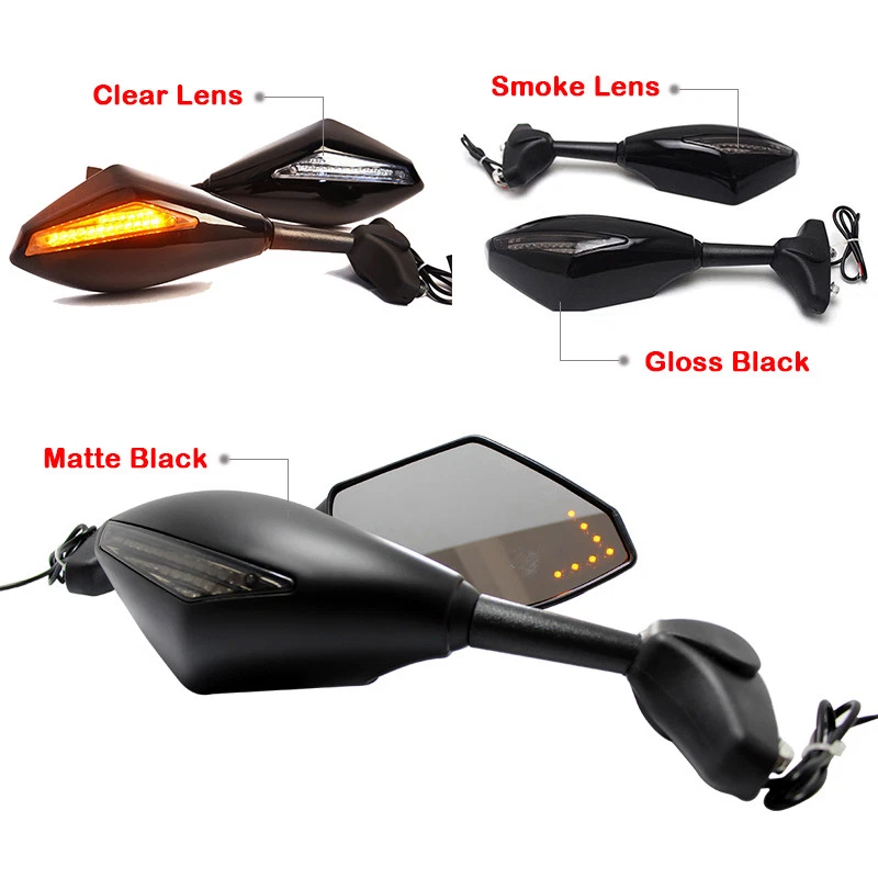 ESPEJOS INTERMITENTES LED MOTO YAMAHA FZ6R YZF R6 R6S 600 FZR600 1000 Foto 4 de 4