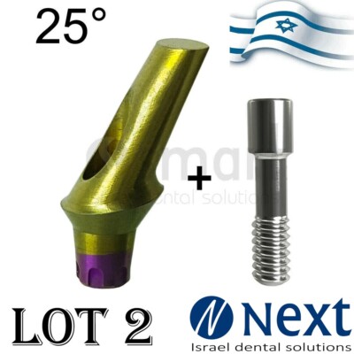 LOTx2  25° deg Abutment  MIS conical V3 C1 SP Fit Cementing 1 mm