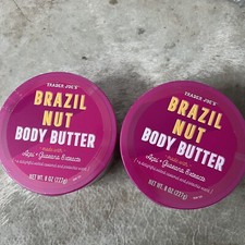 Trader Joe's Brazil Nut Body Butter 2 Pack 8 oz Each Limited Edition TJs Joes
