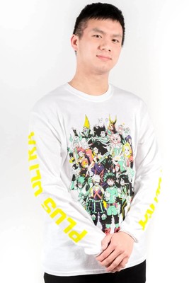 My Hero Academia Funimation Unisex Size Large Group White Long Sleeve Shirt NWT