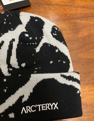 最終値下げArc’teryx Grotto Toque orca2022 Arc'teryx Grotto Toque Beanie Orca Gray Logo Rare Heavyweight Knit