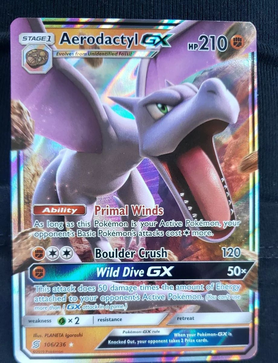 Aerodactyl GX - 106/236 - Ultra Rare - Pokemon Singles » SM11 Unified Minds  - Untapped Games