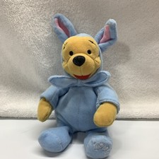 Vintage 1999 Disney Easter Bunny Pooh Plush Toy Winnie the Pooh 7  