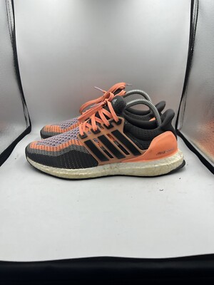 Adidas Ultra Boost Peach Pink Sun Glow Grey Running Shoes AQ5166 Wmns 8 Mens 6.5