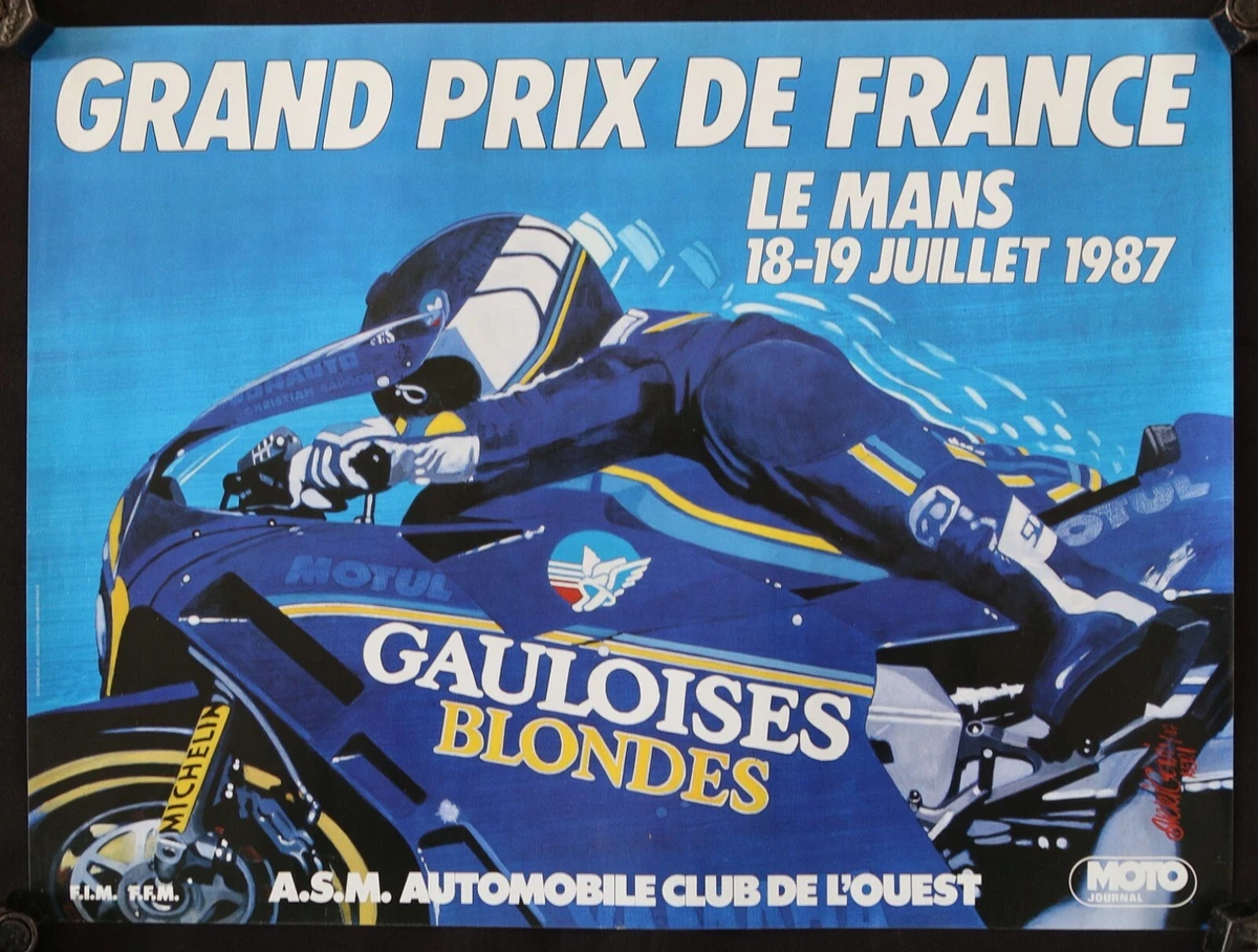 Poster Officiel ** 24 Heures Du Mans 1991 Motos ** Affiche Aco L 878436