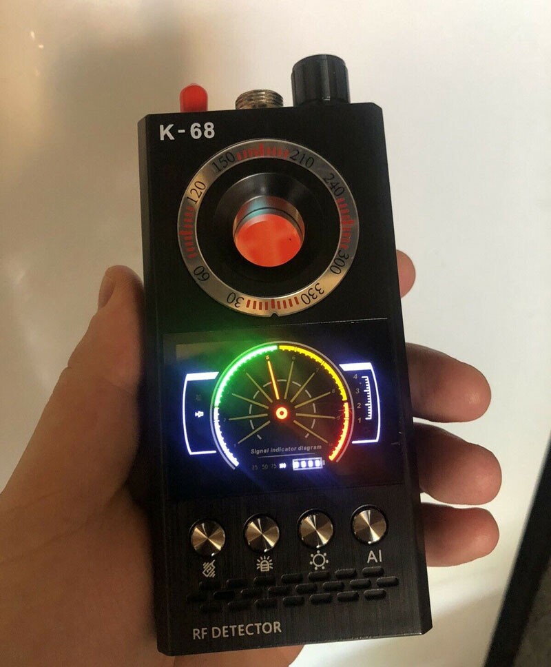 K68 PRO RF SPY BUG DETECTOR FREQUENCY SCANNER SWEEPER CAM GSM GPS