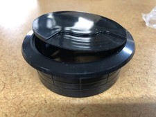  10 NEW HAFELE 429.93.322 2 PIECE ROUND 60mm CABLE GROMMET BLACK