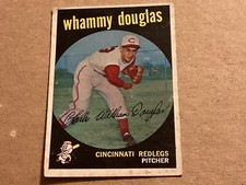 1959 Topps Baseball Card # 431 Whammy Douglas - Cincinnati Reds EX