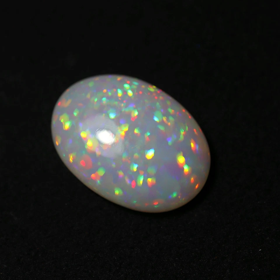 11.8 Cts 22.3x15.9 MM Real AAA Grade Rainbow Fire Ethiopian Opal Oval Cabochon - Image 4 of 4