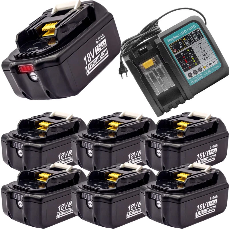 Para Makita Batería 18V 5AH 6AH 8AH BL1860B BL1850B BL1830 BL1820 LXT Batería LED - Imagen 2 de 4