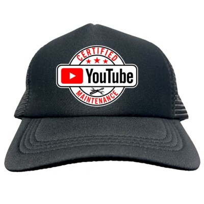 CERTIFIED YOUTUBE MAINTENANCE FUNNY Trucker Hat Cap Foam Baseball HF0201