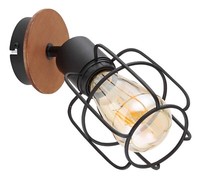 Globo Willa Wandleuchte Wandlampe Wandlicht Metall Schwarz 22 X 11 Cm