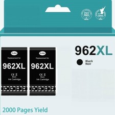 962XL Ink Cartridges for HP OfficeJet Pro 9010 9015 9016 9018 9020 9025 9027 2bk